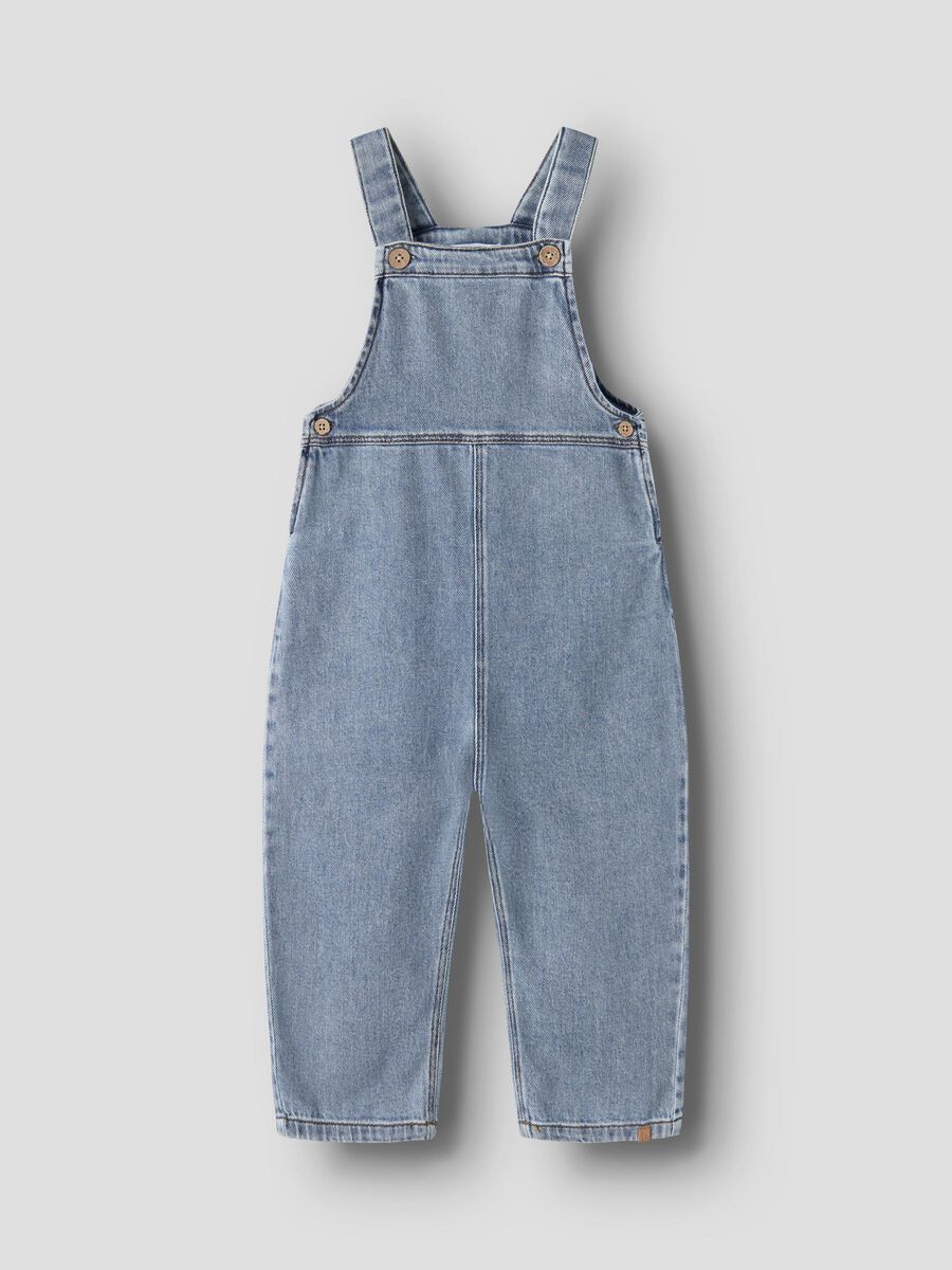 Product carousel image 1 ORGANIC COTTON OVERALLS, Medium Blue Denim