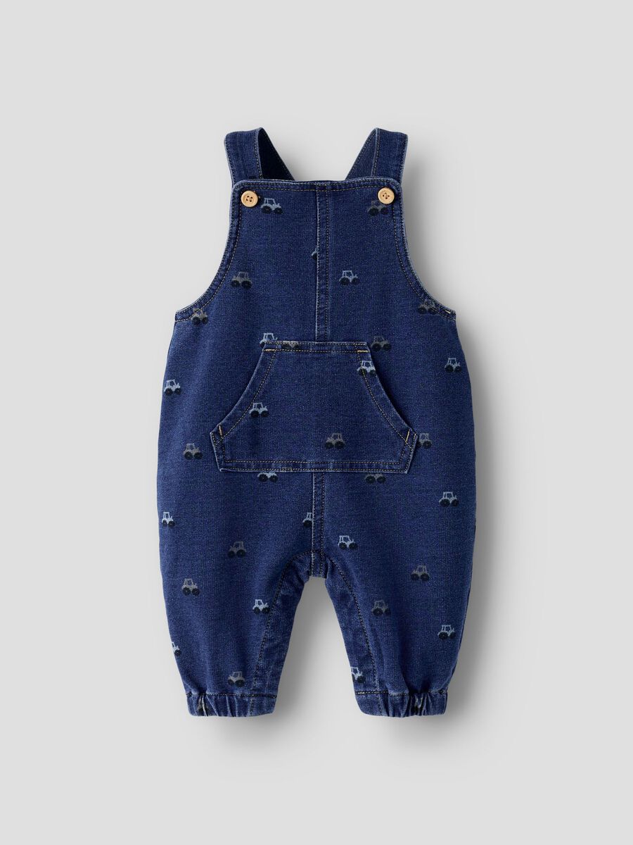 Product carousel image 1 BARREL FIT OVERALLS, Dark Blue Denim