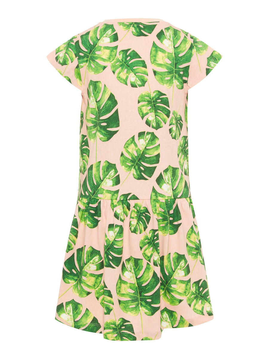 Name it LEAF PRINT COTTON DRESS, Strawberry Cream, highres - 13169034_StrawberryCream_002.jpg