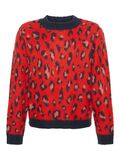 Name it MOTIF LÉOPARD PULLOVER, Flame Scarlet, highres - 13171511_FlameScarlet_001.jpg