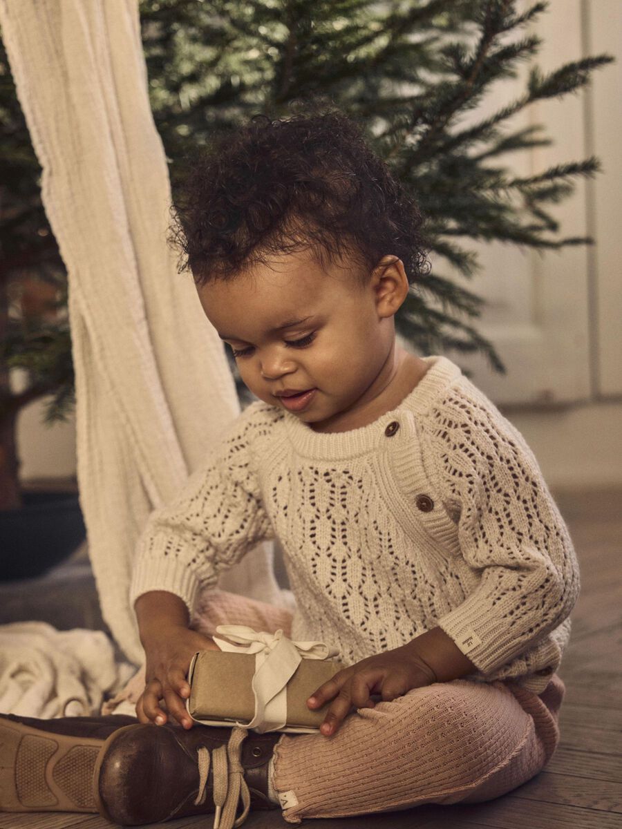 Product carousel image - WRAP KNITTED PULLOVER, Turtledove | 1