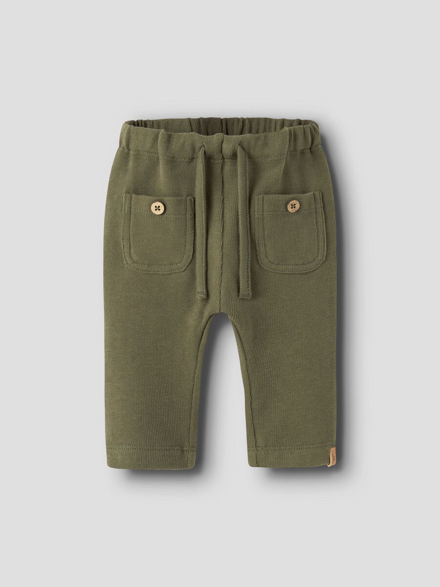 Product carousel image 1 ORGANIC COTTON TROUSERS, Winter Moss