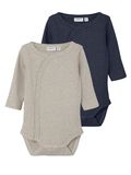 Name it 2 PACK WRAP ROMPER, Affogat, highres - 13215285_Affogat_001.jpg