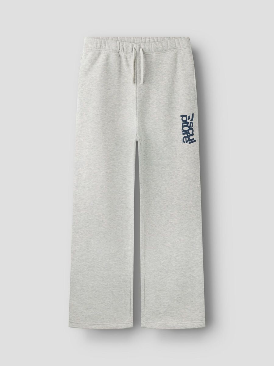 Product carousel image 1 WIDE LEG SWEAT PANTS, Light Grey Melange