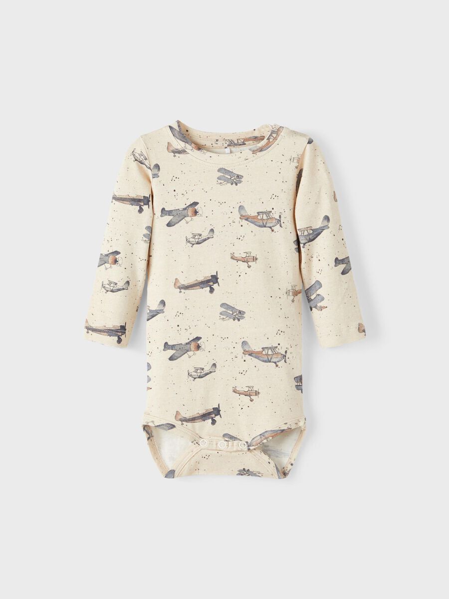 Carousel image - ALL OVER PRINTED ROMPER, Peyote Melange | 1