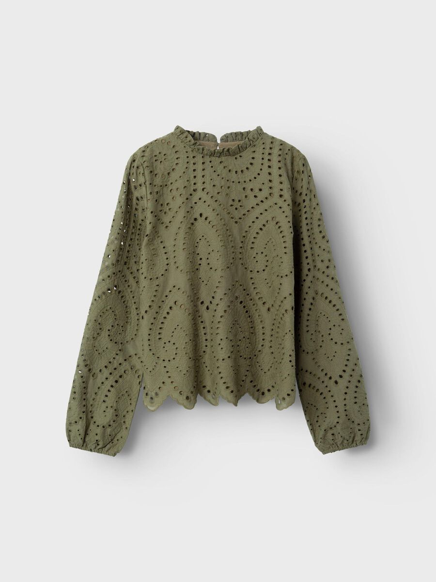 Name it REGULAR FIT TOP MED LANGE ÆRMER, Winter Moss, highres - 13230898_WinterMoss_003.jpg