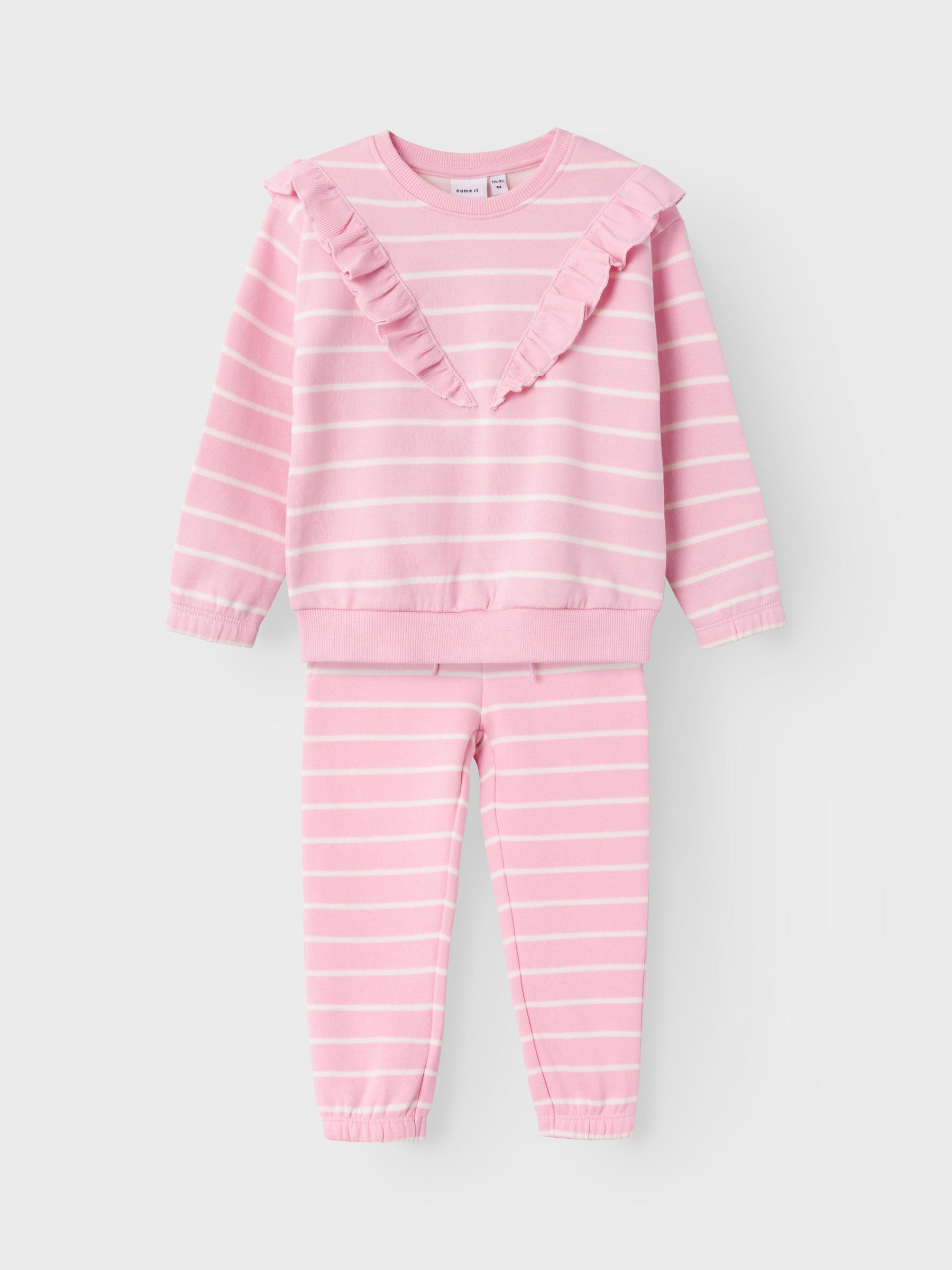 STRIPED SWEAT SET Toddler Girls Pink NAME IT Norway