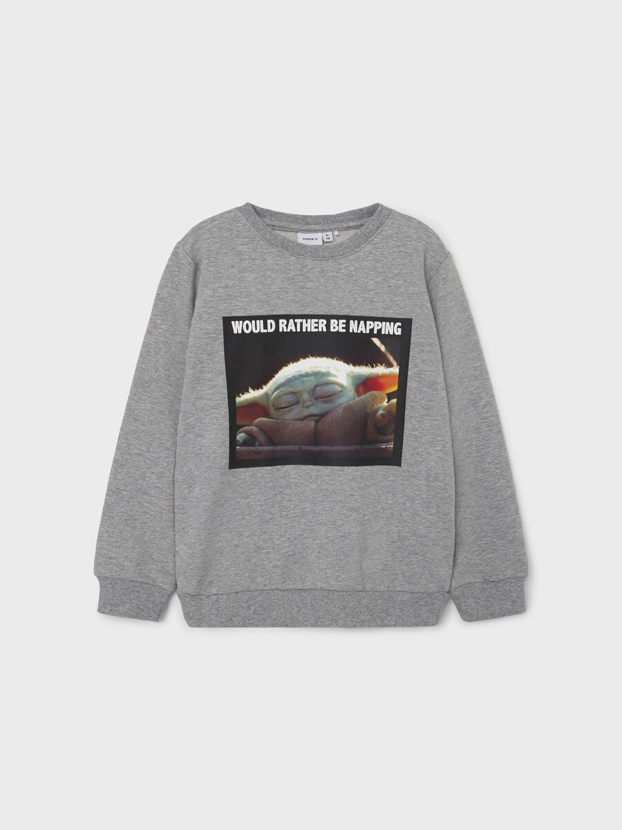 Name it STAR WARS MANDELORIAN SWEATSHIRT, Grey Melange, highres - 13198917_GreyMelange_003.jpg