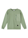 Name it LONG SLEEVED SWEATSHIRT, Hedge Green, highres - 13201348_HedgeGreen_001.jpg