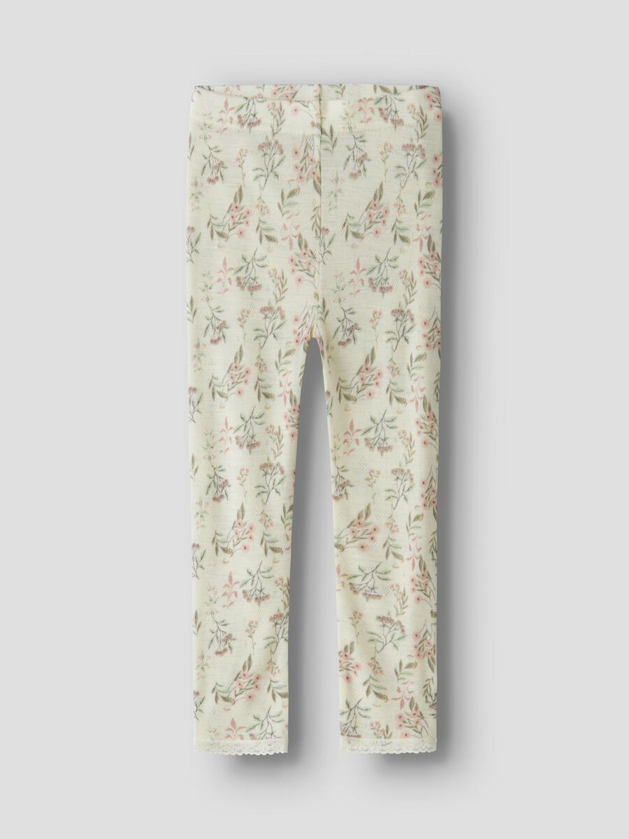 Carousel image 1 MERINOULL LEGGINGS, Snow White
