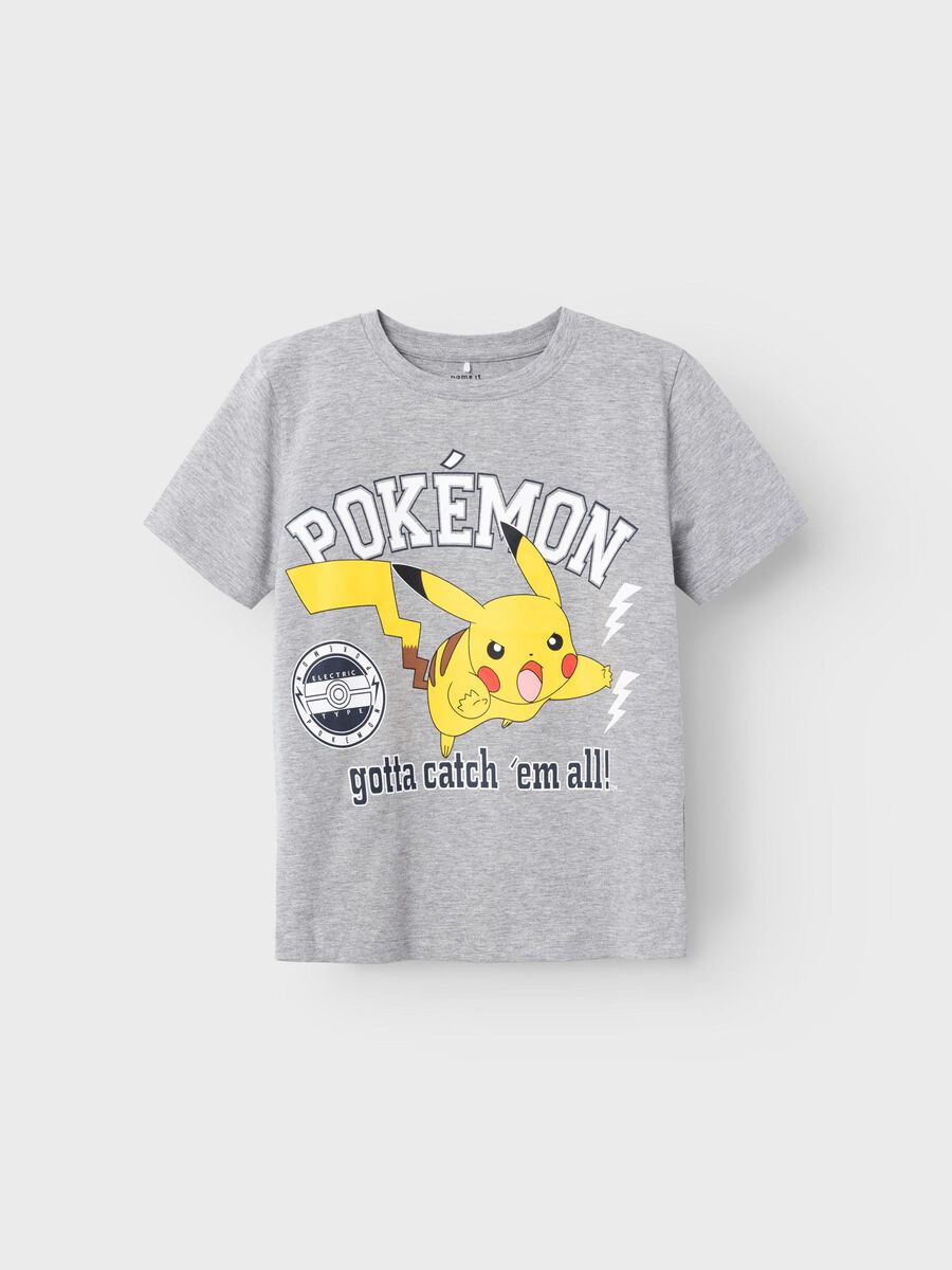 Carousel image - POKEMON T-SHIRT, Grey Melange | 1