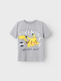 Product image thumbnail - POKEMON T-SHIRT, Grey Melange | 1