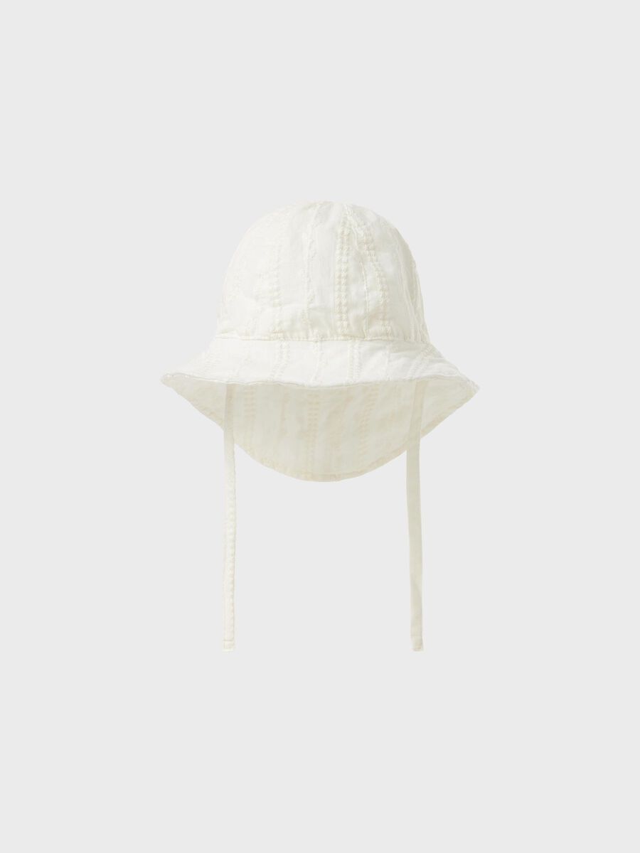name it ØKOLOGISK BOMULD HAT, Coconut Milk, highres - 13243322_CoconutMilk_003.jpg