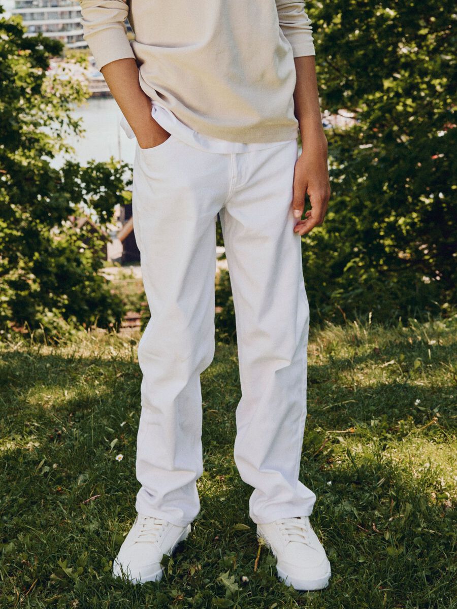 Carousel image - JAMBE DROITE JEAN, Bright White | 2