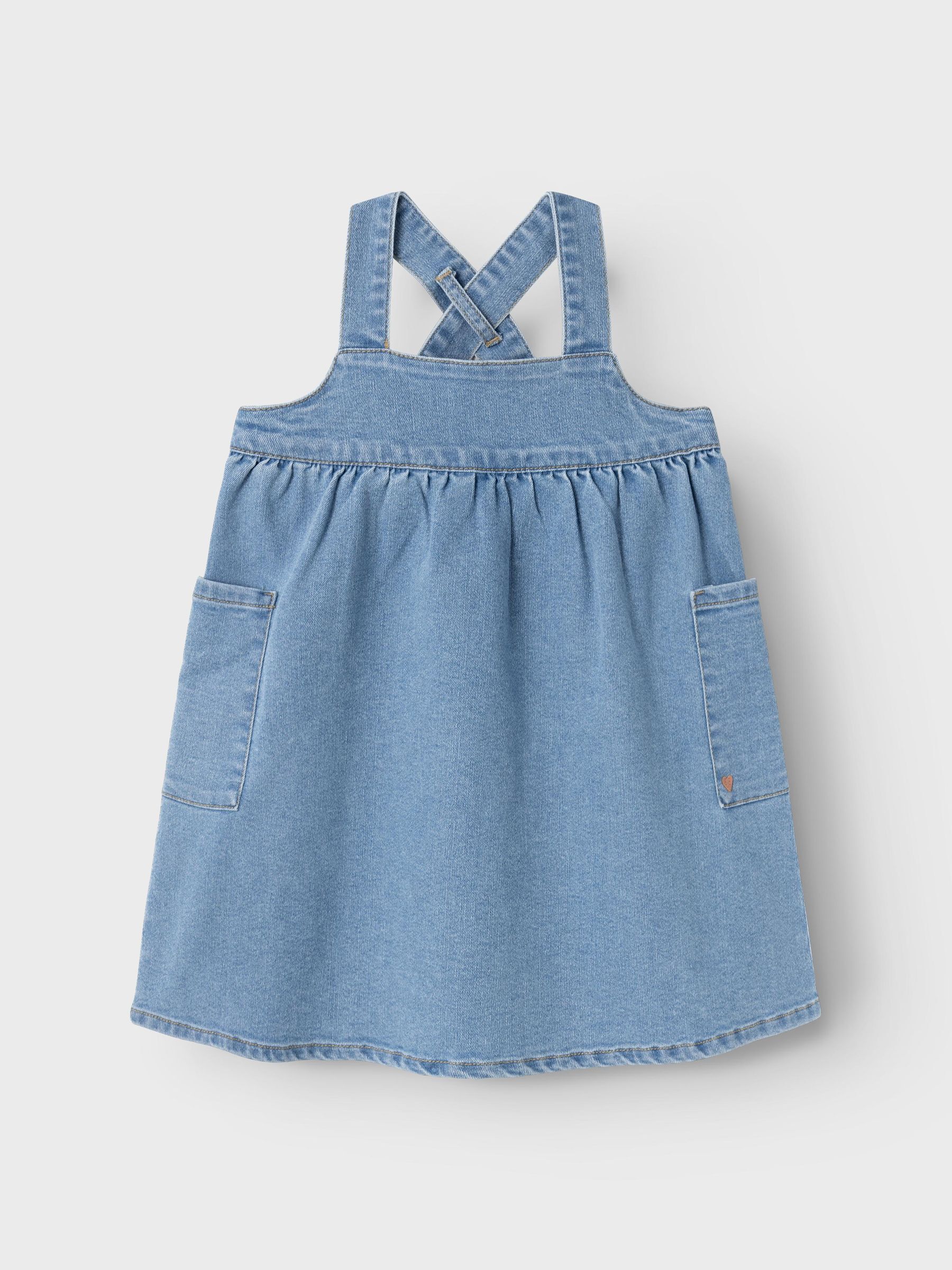 Kids blue jean dress best sale