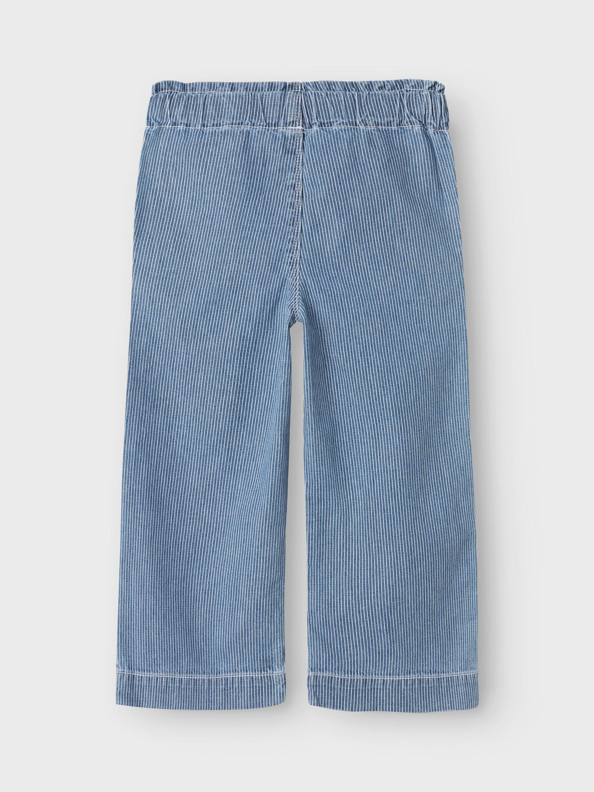 Carousel image - WIDE LEG JEANS, Medium Blue Denim | 3