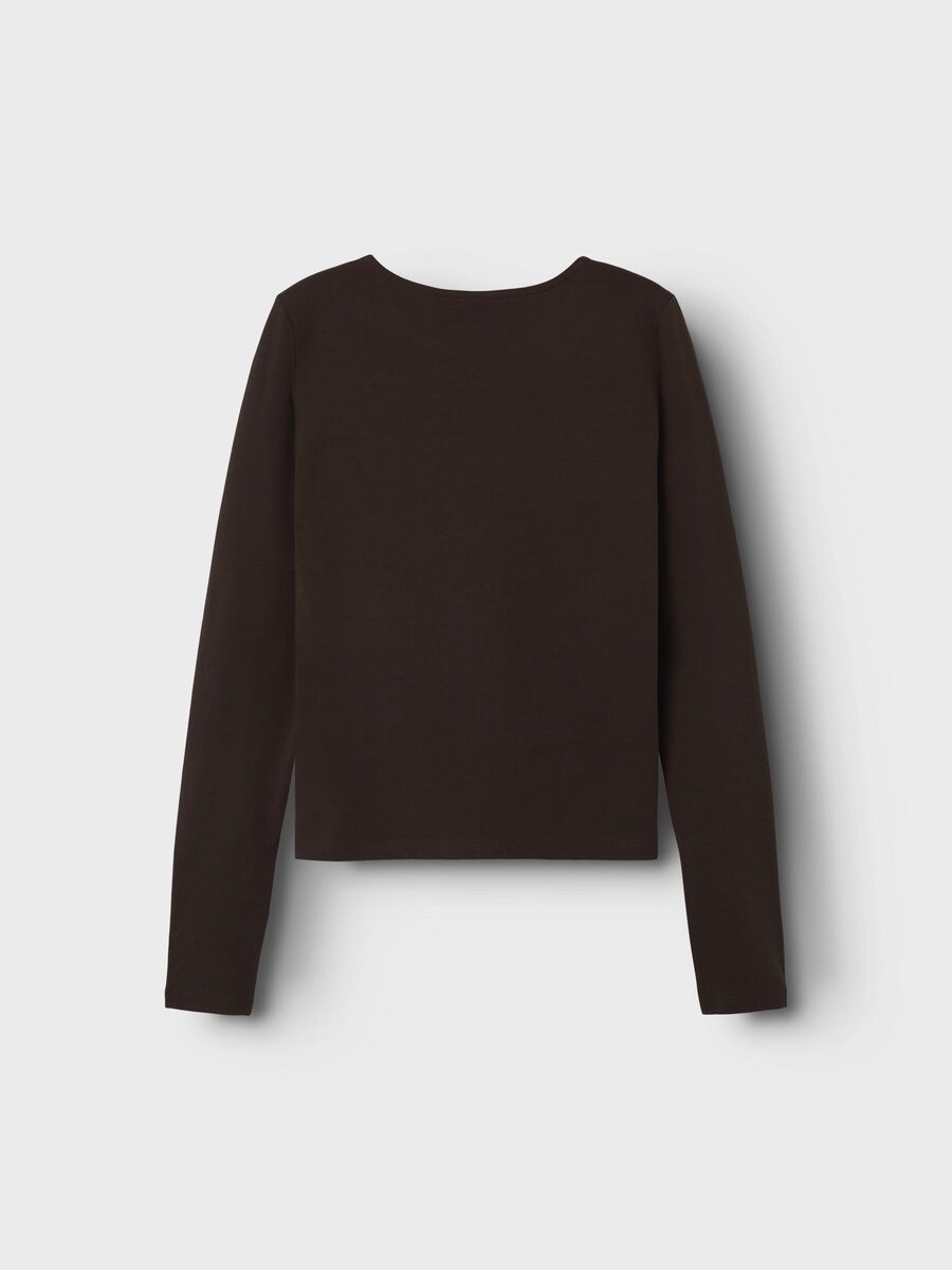name it CORTE SLIM TOP DE MANGA LARGA, Chocolate Brown, highres - 13248166_ChocolateBrown_002.jpg