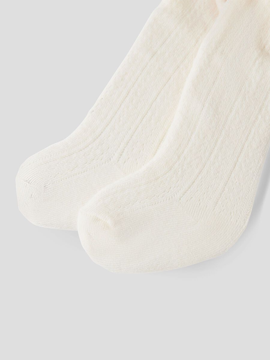 Carousel image - RIB KNITTED PANTYHOSE, Turtledove | 3