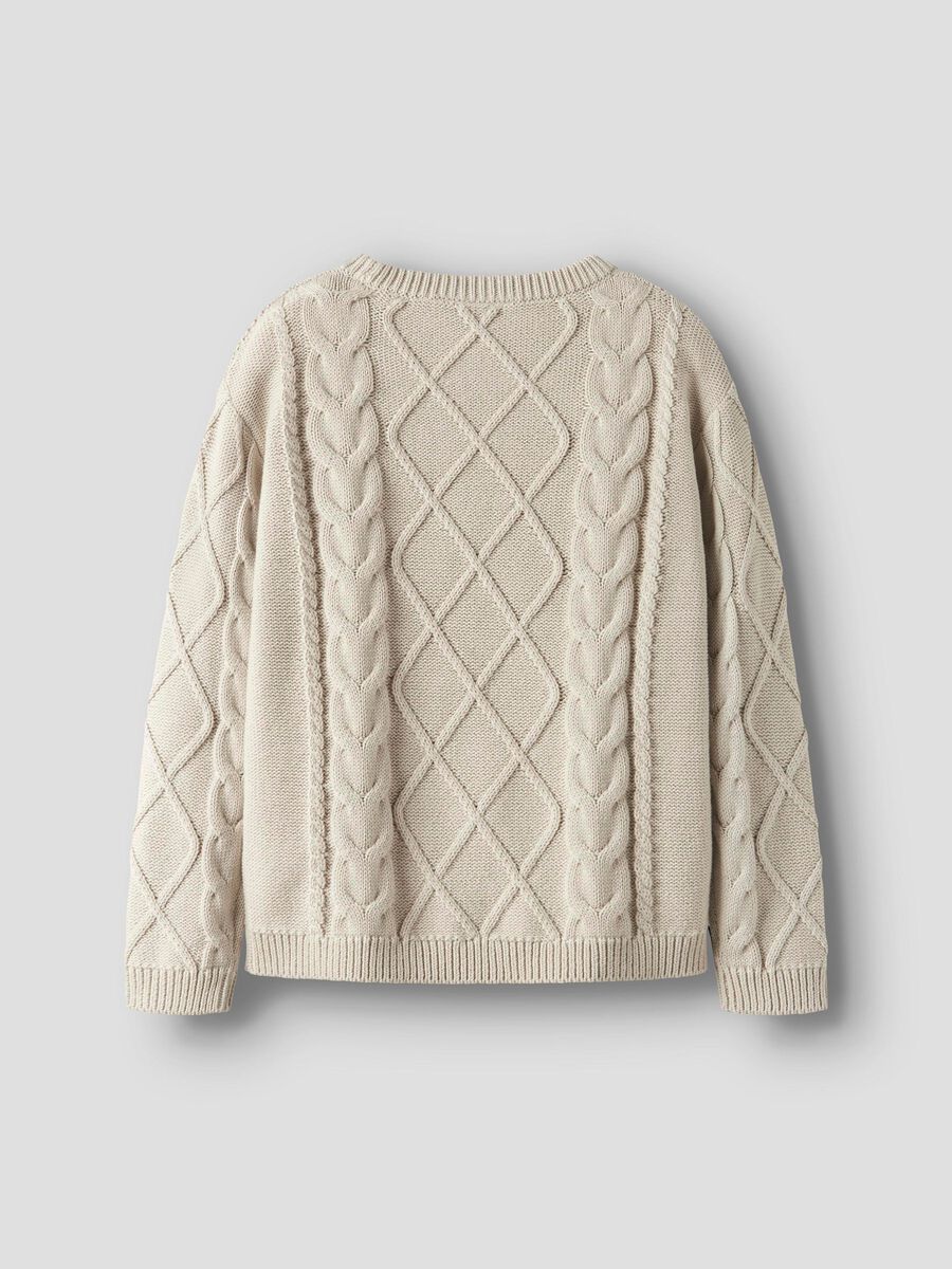 name it CABLE KNITTED PULLOVER, Peyote, highres - 13246059_Peyote_002.jpg