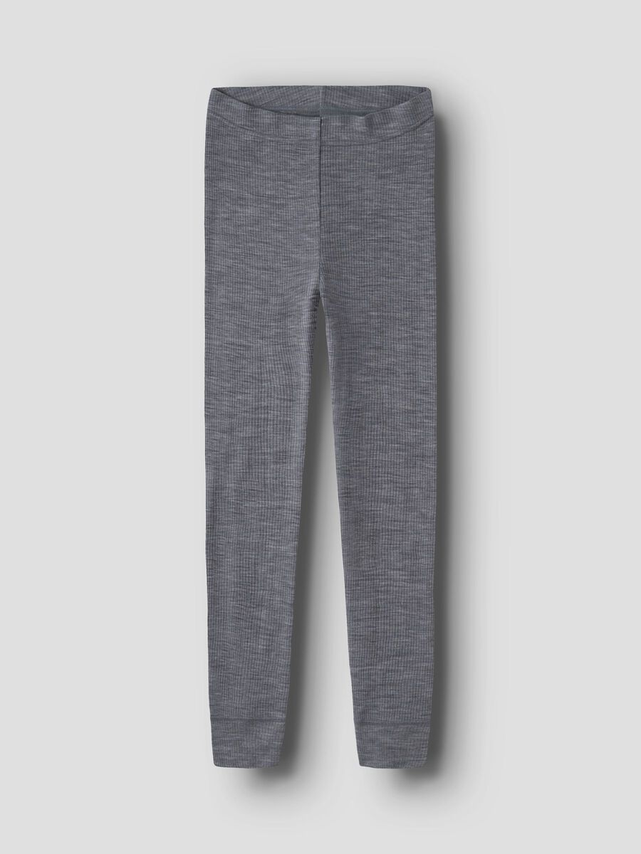 Carousel image 1 MERINO WOOL LEGGINGS, Folkstone Gray