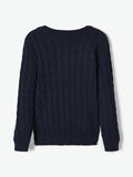 Name it CABLE KNIT COTTON PULLOVER, Dark Sapphire, highres - 13171644_DarkSapphire_004.jpg