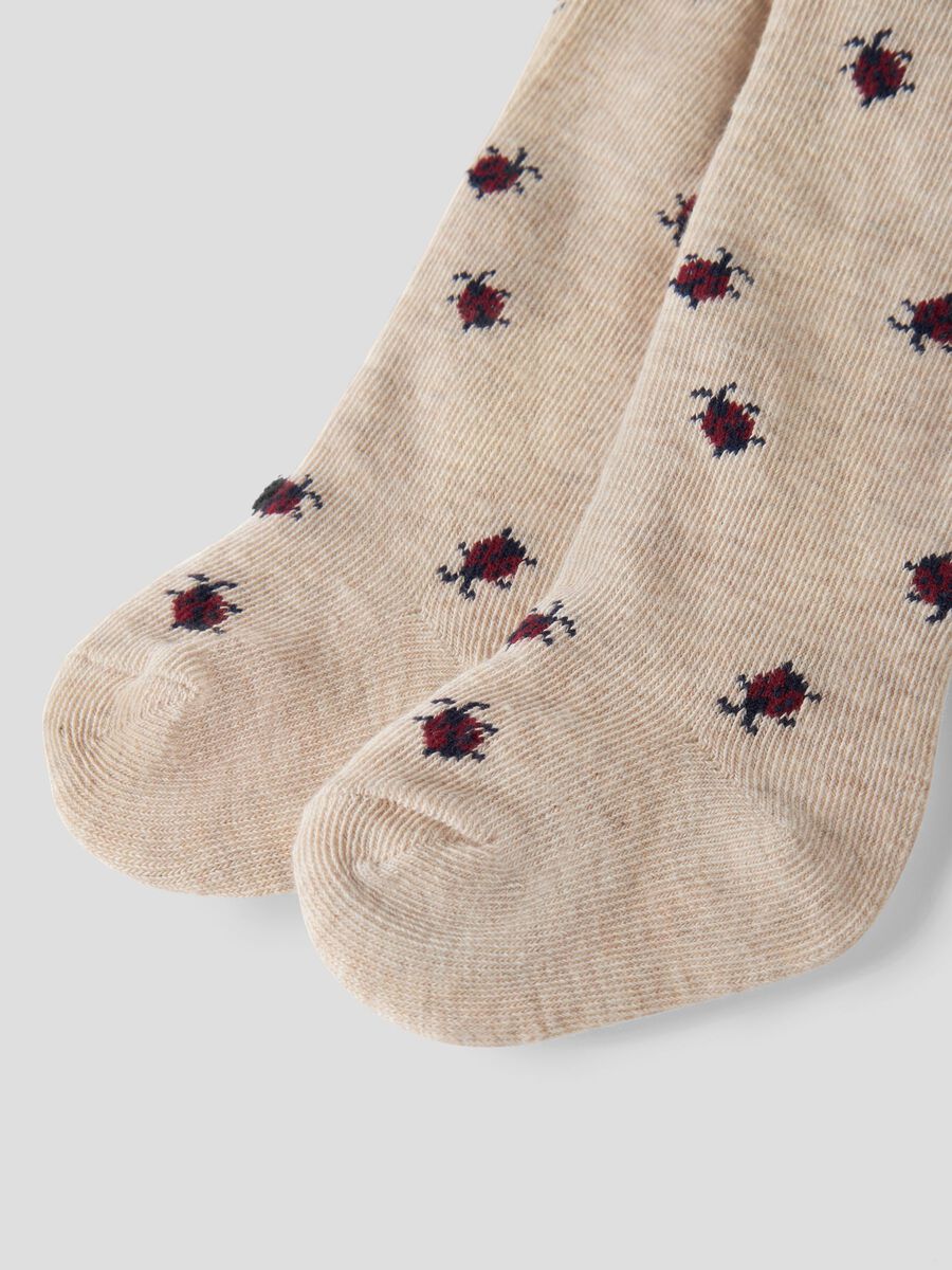 Carousel image - PRINTED PANTYHOSE, Peyote Melange | 3