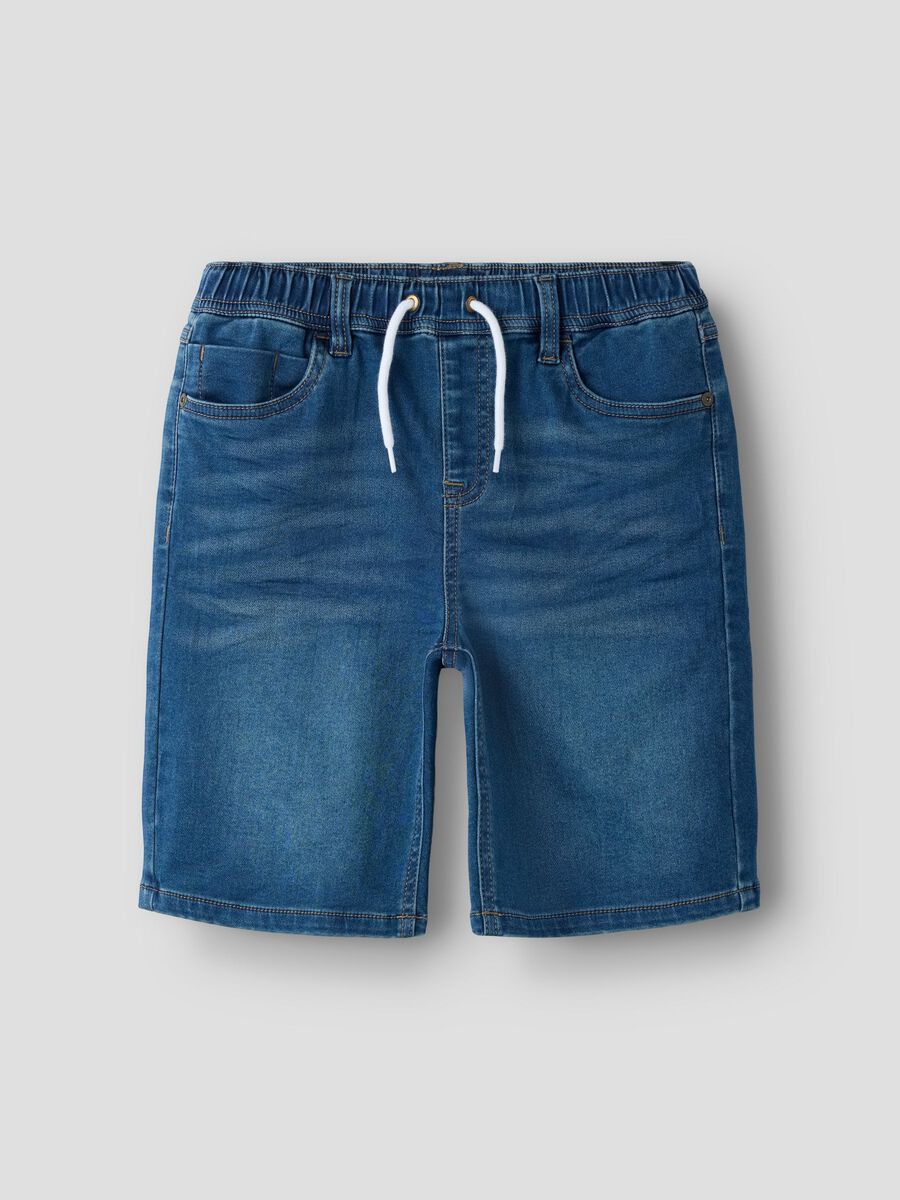 Carousel image - REGULAR FIT SHORTS, Dark Blue Denim | 1