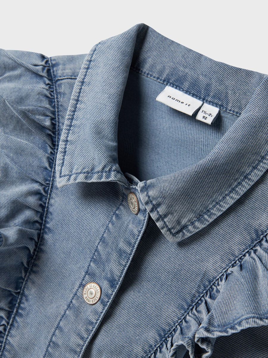 Name it FRILLS DENIM JACKET, Light Blue Denim, highres - 13239924_LightBlueDenim_005.jpg