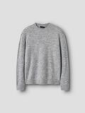 name it LÅNGÄRMAD STICKAD TRÖJA, Light Grey Melange, highres - 13248070_LightGreyMelange_003.jpg