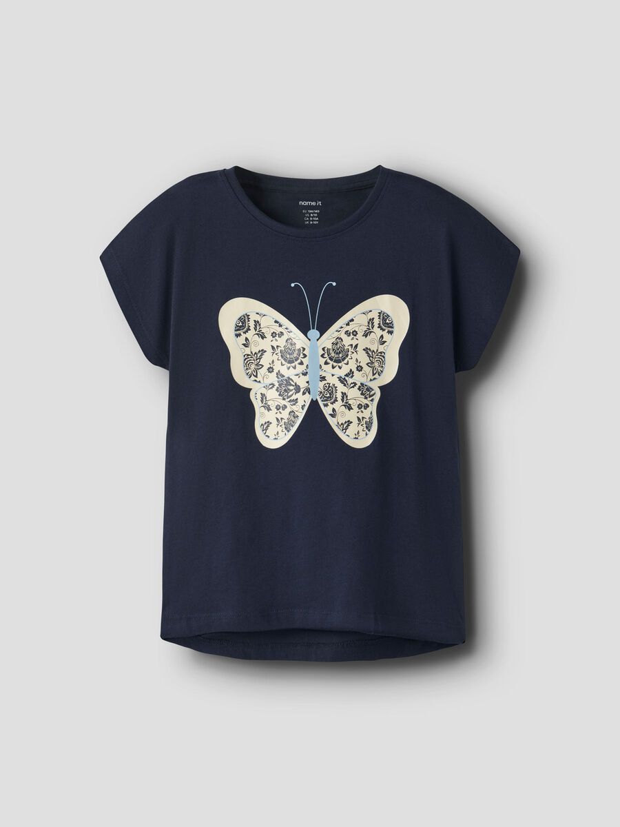 Product carousel image - PRINTED T-SHIRT, Navy Blazer | 1