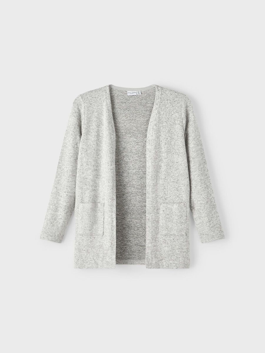 Name it LONG FIT KNITTED CARDIGAN, Grey Melange, highres - 13205976_GreyMelange_003.jpg