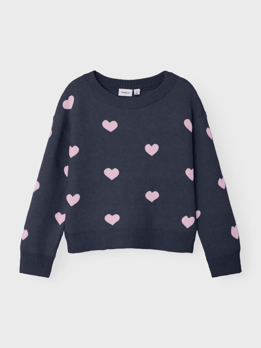 Name it LONG SLEEVED KNITTED PULLOVER, Dark Sapphire, highres - 13235240_DarkSapphire_003.jpg