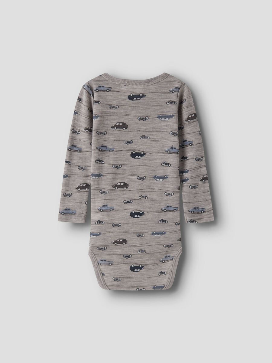 Carousel image 3 MERINO WOOL ROMPER, Satellite