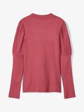 Name it RIBBED PUFF SLEEVE TOP, Earth Red, highres - 13185842_EarthRed_004.jpg