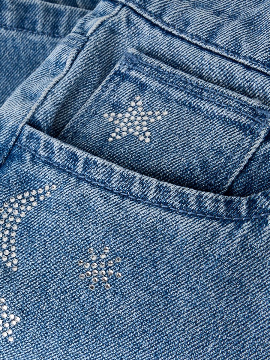 Carousel image - VIDA BEN JEANSSHORTS, Medium Blue Denim | 6