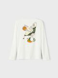Product image thumbnail - TOP Z DŁUGIM RĘKAWEM, White Alyssum | 3