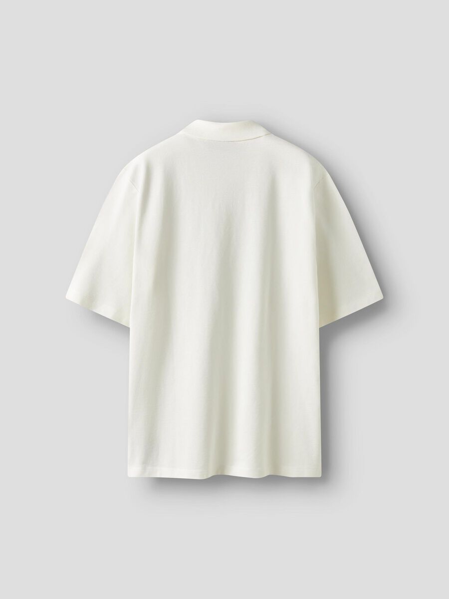 name it ORGANIC COTTON POLO SHIRT, White Alyssum, highres - 13242109_WhiteAlyssum_002.jpg