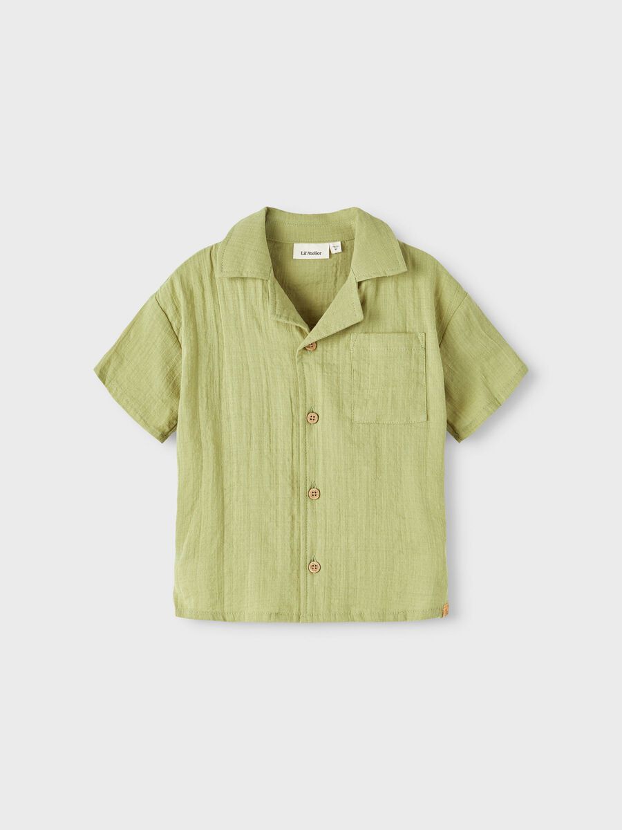 Name it ORGANIC COTTON SHORT SLEEVED SHIRT, Sage, highres - 13218192_Sage_003.jpg