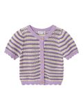 Name it STRIPPED KNITTED CARDIGAN, Orchid Bloom, highres - 13216733_OrchidBloom_001.jpg
