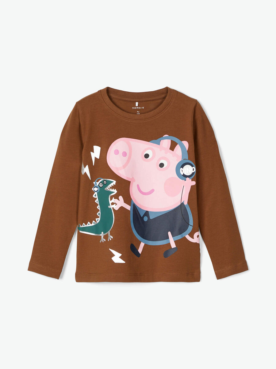 Name it GEORGE PIG T-SHIRT MET LANGE MOUWEN, Coffee Liqueúr, highres - 13192403_CoffeeLiquer_003.jpg