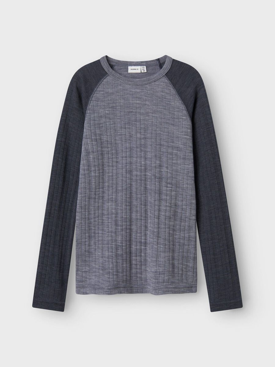 name it WEŁNA MERYNOSA TOP Z DŁUGIM RĘKAWEM, Folkstone Gray, highres - 13229080_FolkstoneGray_1181712_003.jpg