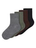 Name it 4-PACK SOCKS, Dark Grey Melange, highres - 13204730_DarkGreyMelange_939744_001.jpg