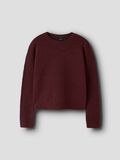 Product image thumbnail - REGULAR FIT KNITTED PULLOVER, Burgundy | 1