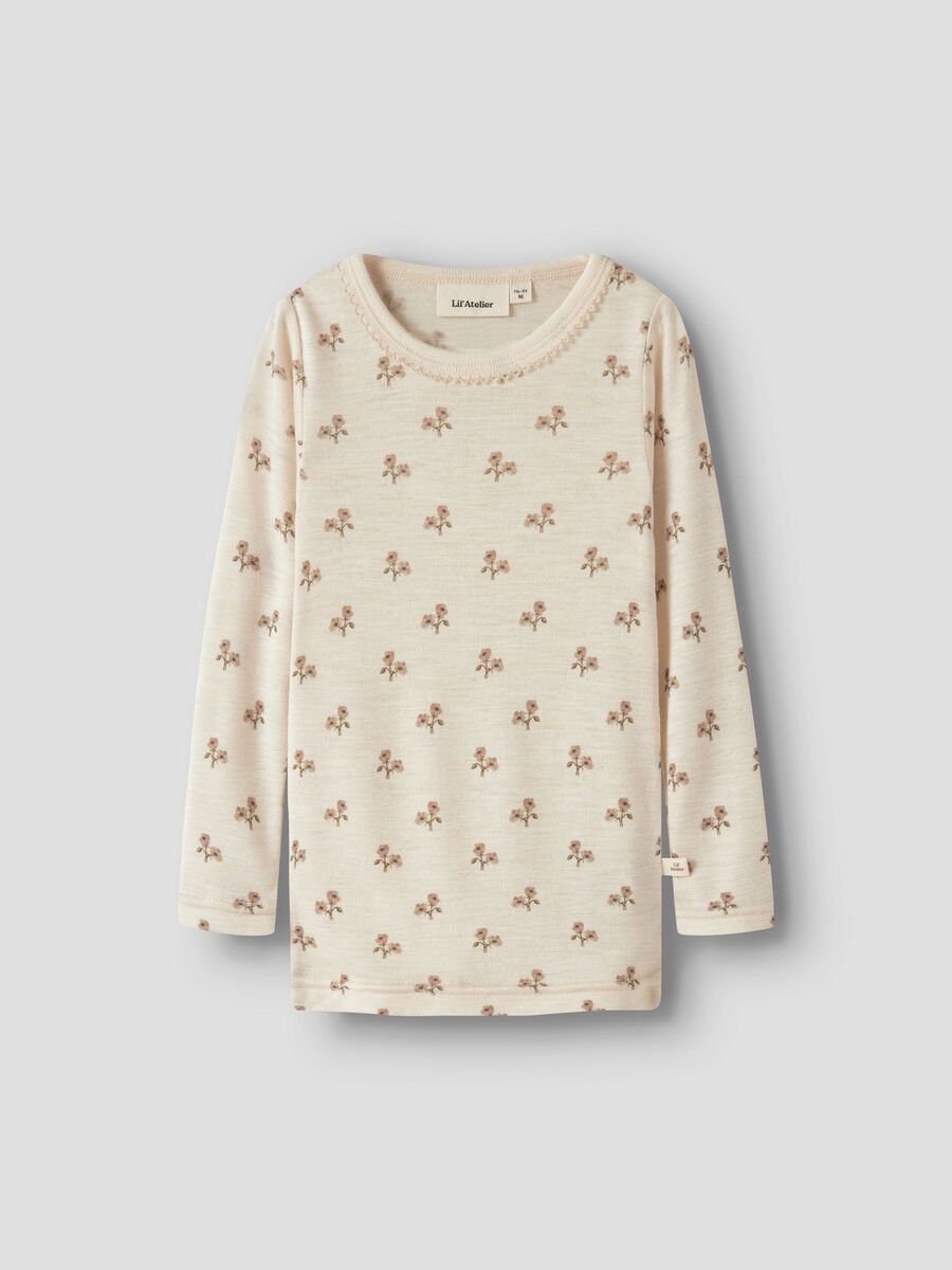 Carousel image 1 SLIM FIT LONG SLEEVED TOP, Turtledove