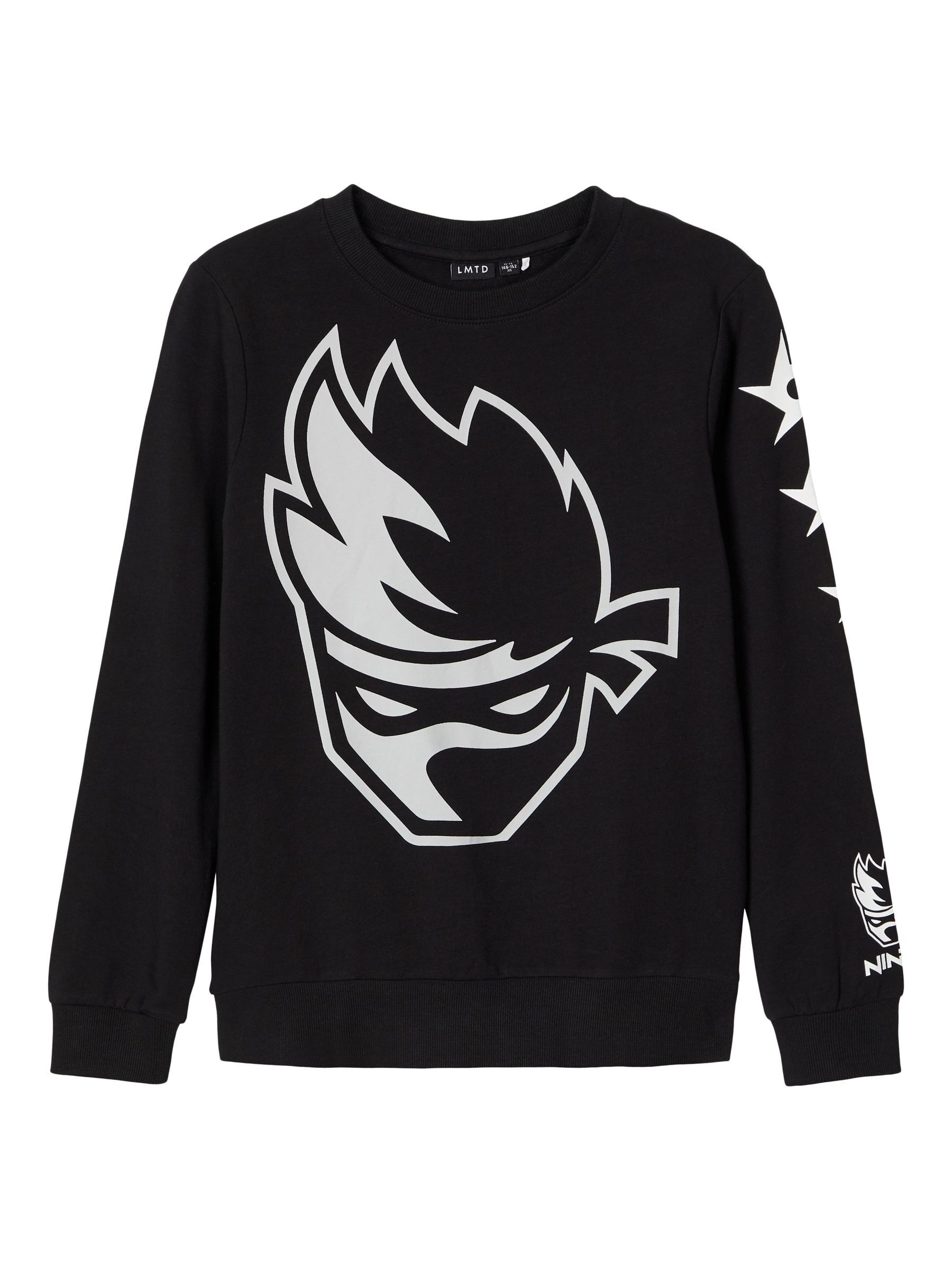 LMTD NINJA LOGO SWEATSHIRT Teen Boys Black NAME IT Ireland