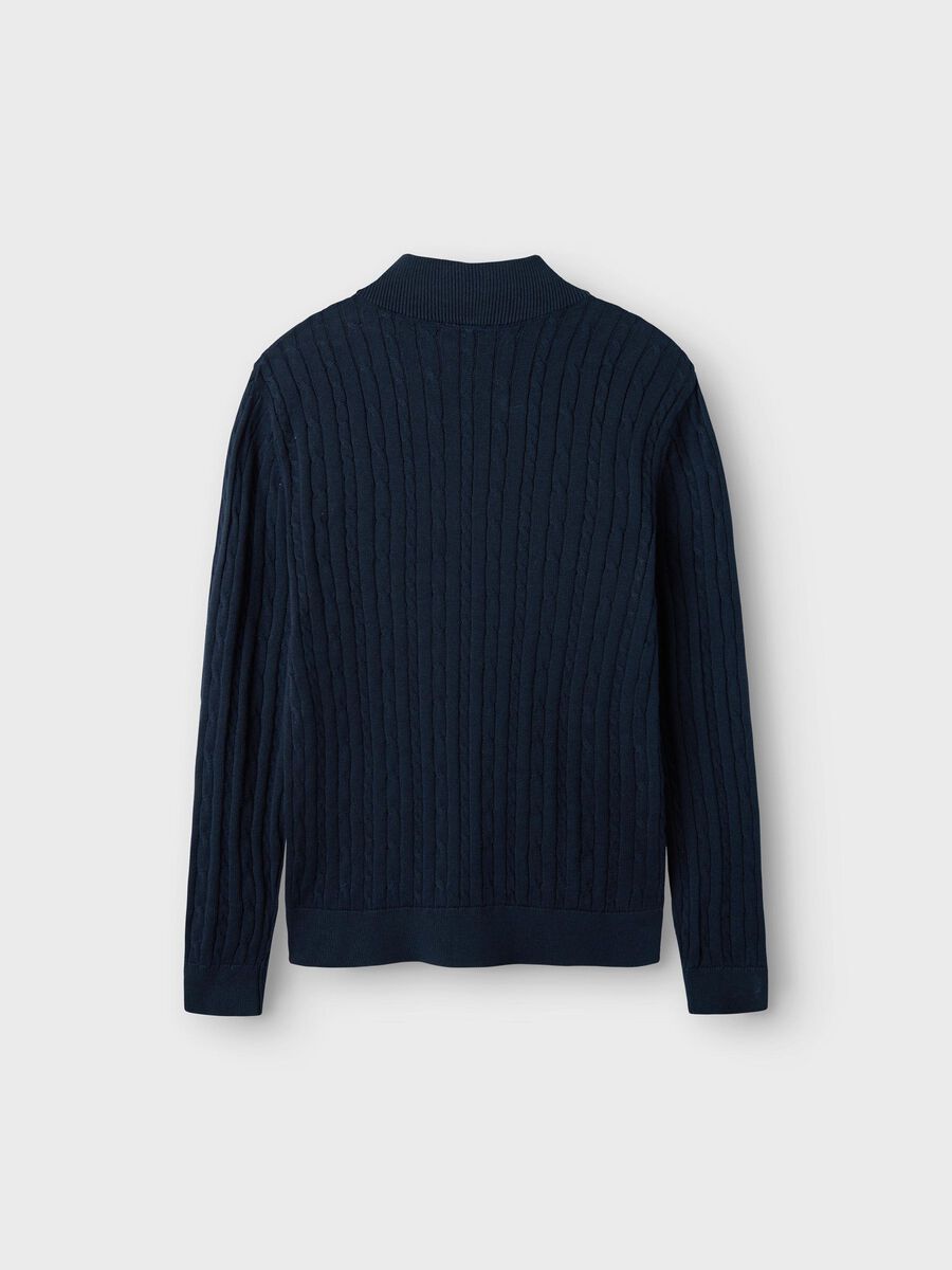name it À DEMI-FERMETURE ÉCLAIR PULL EN MAILLE, Dark Sapphire, highres - 13241521_DarkSapphire_002.jpg