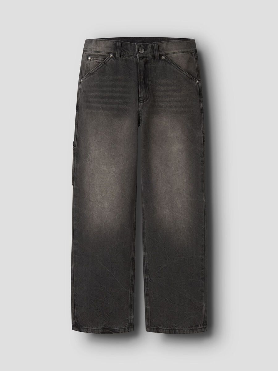 Product carousel image - STRAIGHT LEG CARPENTER JEANS, Brown Denim | 2