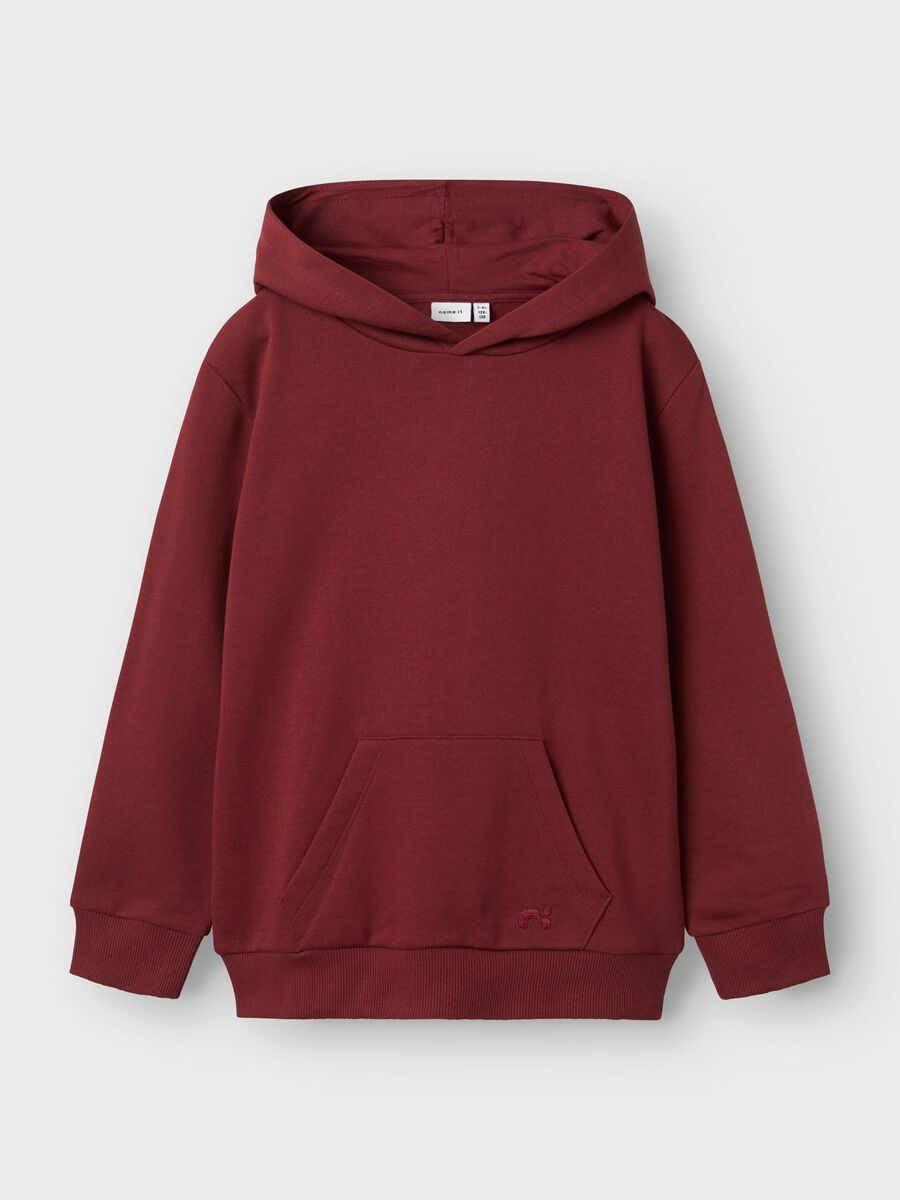 name it REGULAR FIT HOODIE, New Maroon, highres - 13238836_NewMaroon_003.jpg