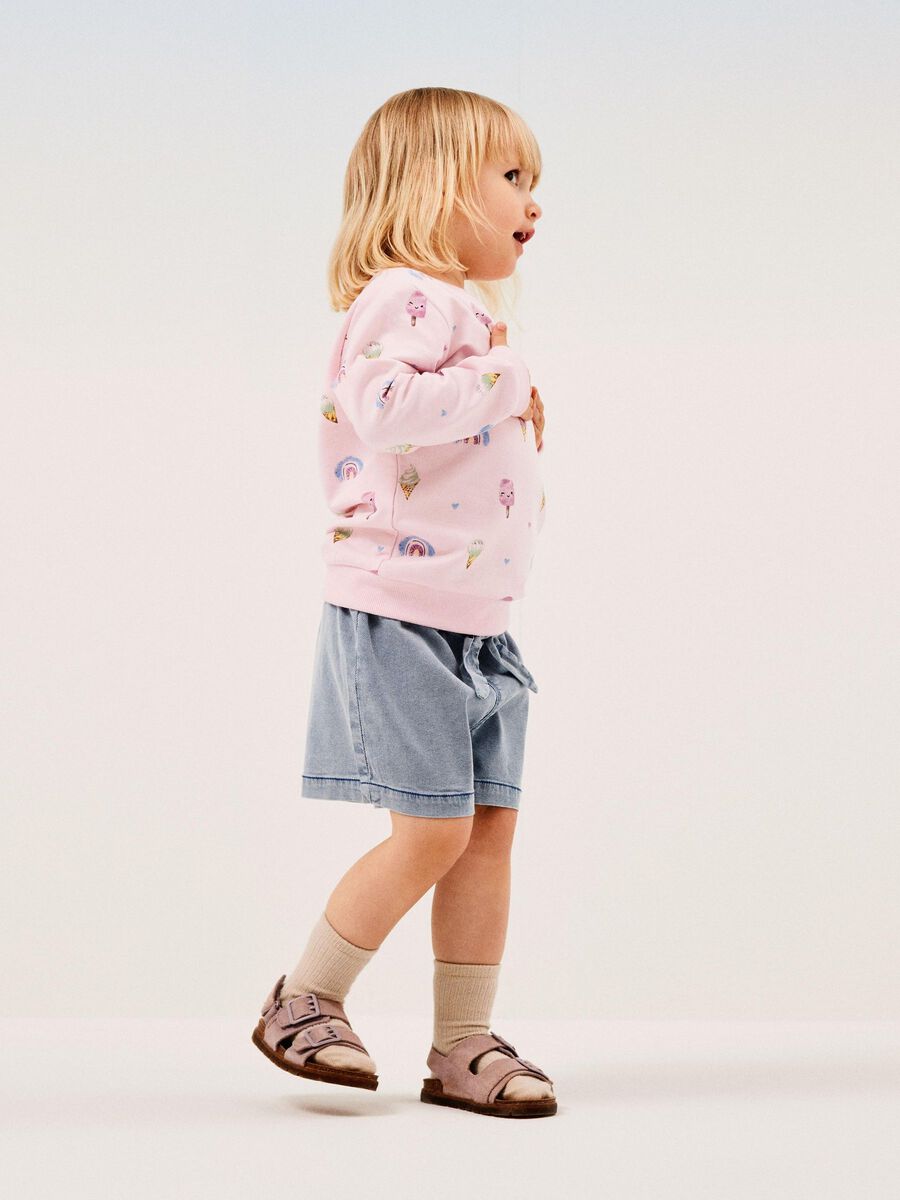 name it BAGGY DENIM SHORTS, Light Blue Denim, highres - 13227054_LightBlueDenim_007.jpg