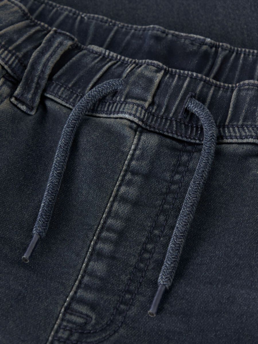 Carousel image - SLIM FIT SWEAT JEANS, Blue Black Denim | 4